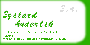 szilard anderlik business card