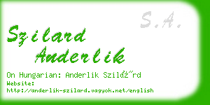 szilard anderlik business card